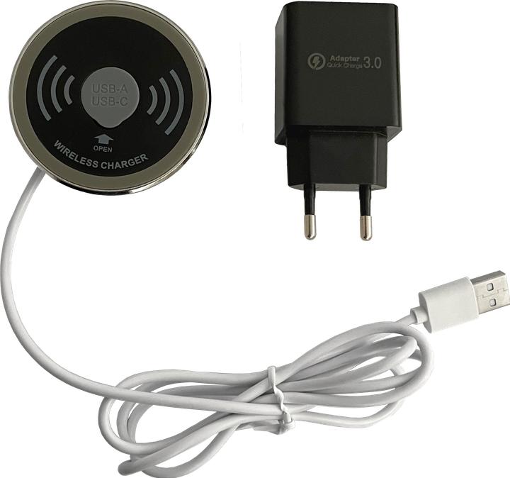 Produktbild Hammerbacher QI-Ladegerät mit AC/USB Adapter (15 W)