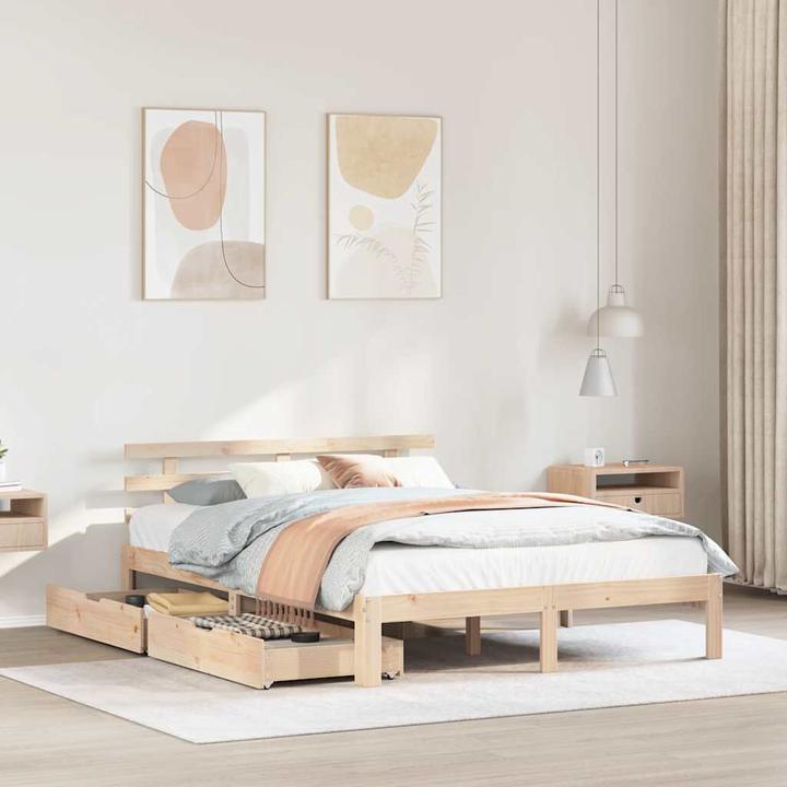 Image du produit vidaXL Bettrahmen (135 x 190 cm)