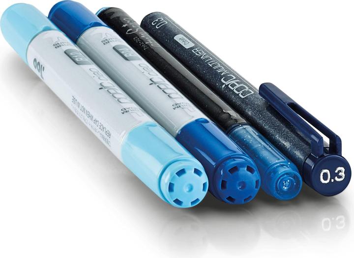 Produktbild Copic Doodle Pack Blue (4x)