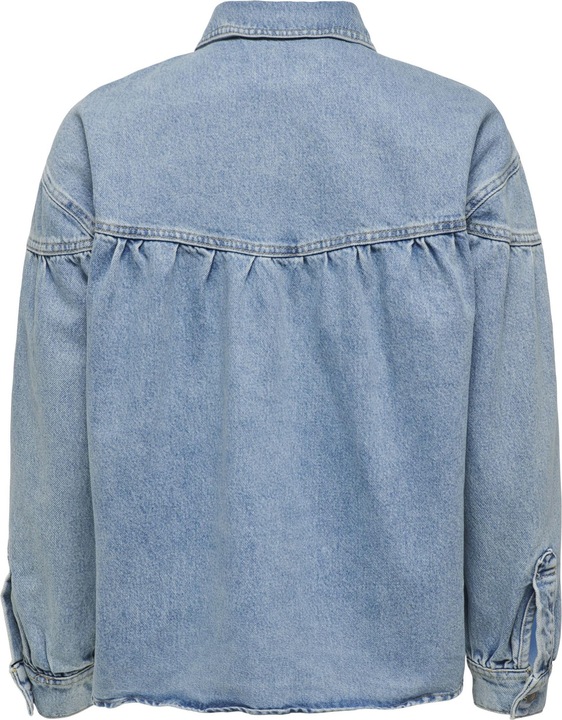 Immagine prodotto Only Polsini con colletto a scomparsa e giacca con bottoni in denim (M)
