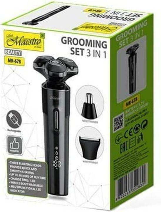 Immagine prodotto Maestro Zestaw do golenia 3w1 USB MR-678