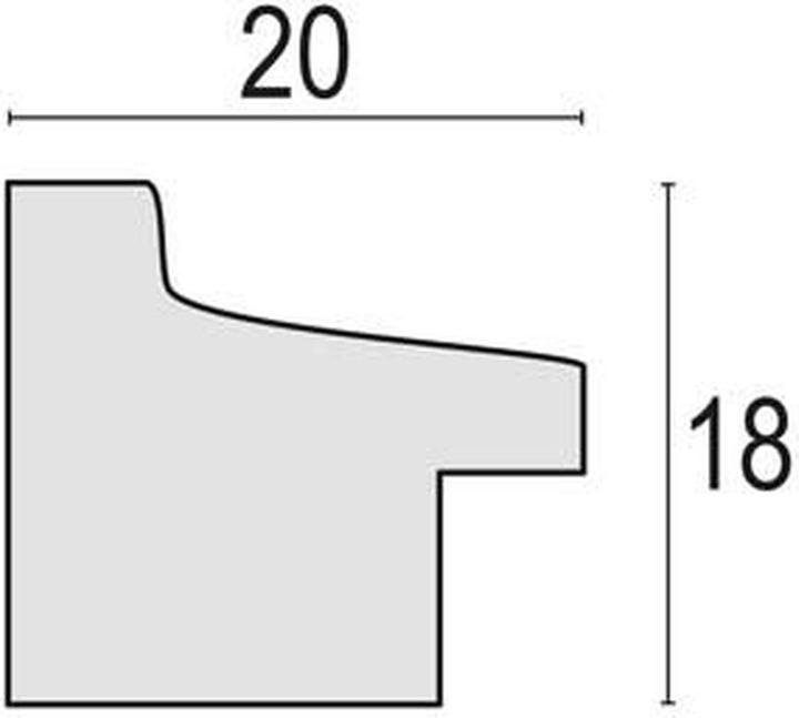 Produktbild ZEP Bilderrahmen RT223L Torino Black 20x30 cm (20 x 30 cm)