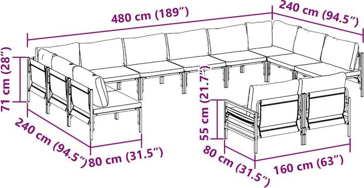 Produktbild vidaXL Milani