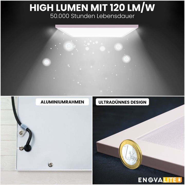 Produktbild Enovalite LED Panel, 60x60 cm, Anti-Blend-Eigenschaft (4320 lm)