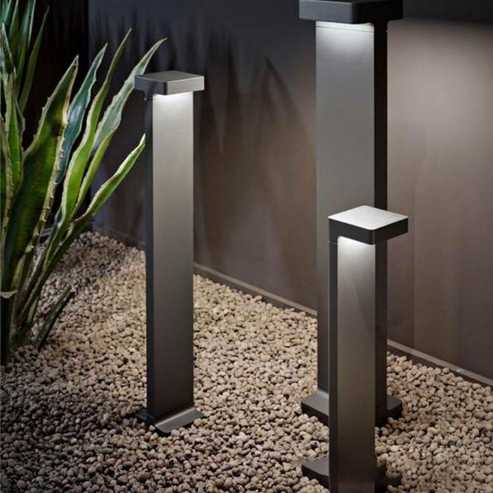 Actual product image Isoled LED path light bollard type1, 30cm, 7W, sand black, warm white (315 lm, IP54)