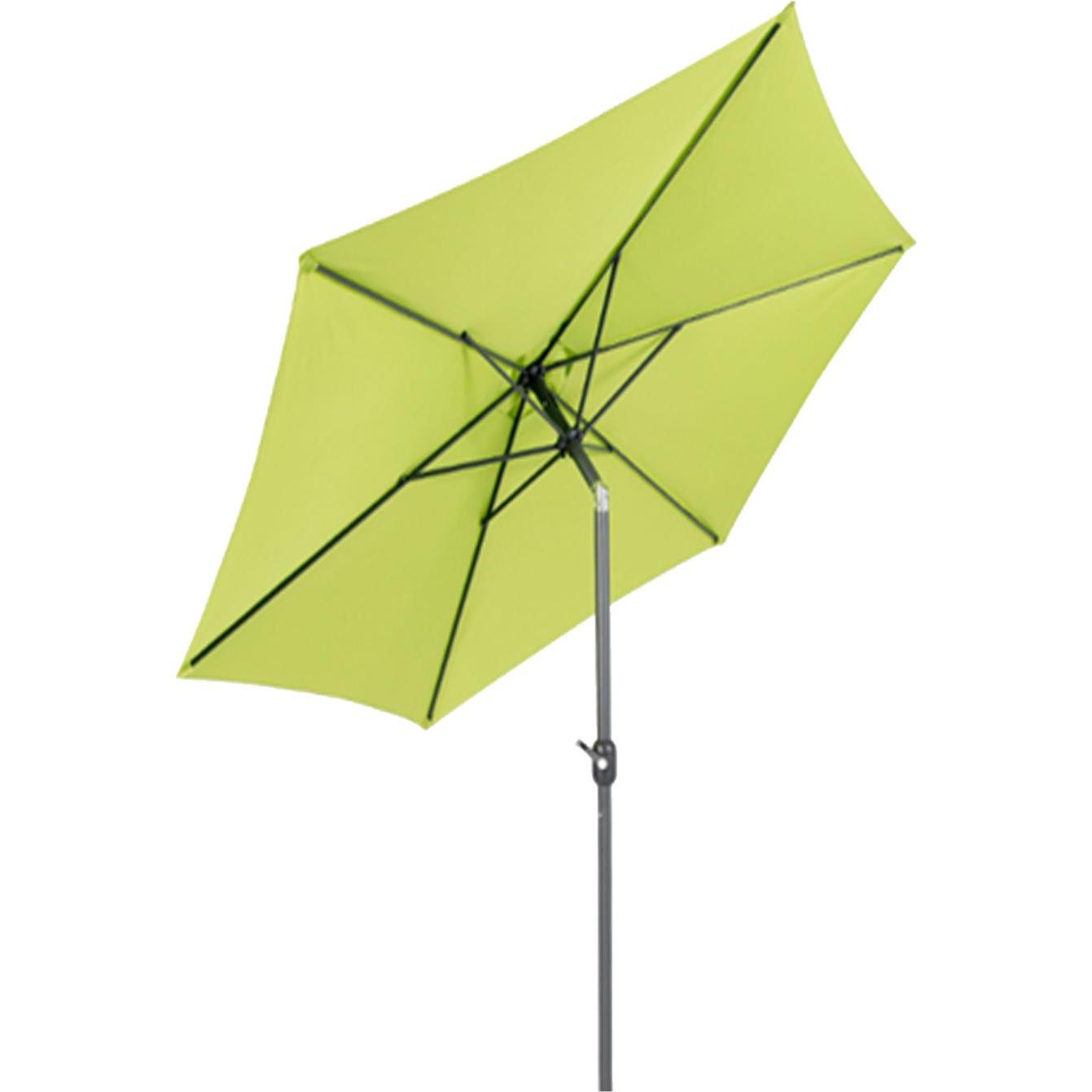 Thumbnail - Mojawo, Sonnenschirm, XL Alu Sonnenschirm Ø 3m knickbar Limegrün