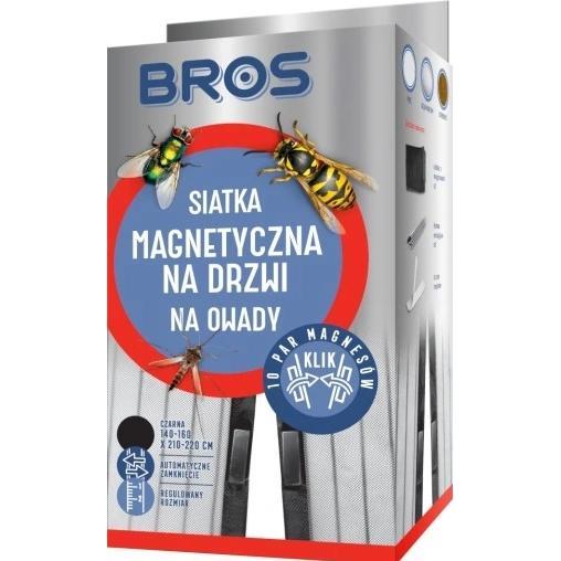 Bros, Fliegengitter, Magnetisches Türgitter 100x220 schwarz (100 x 220 cm)