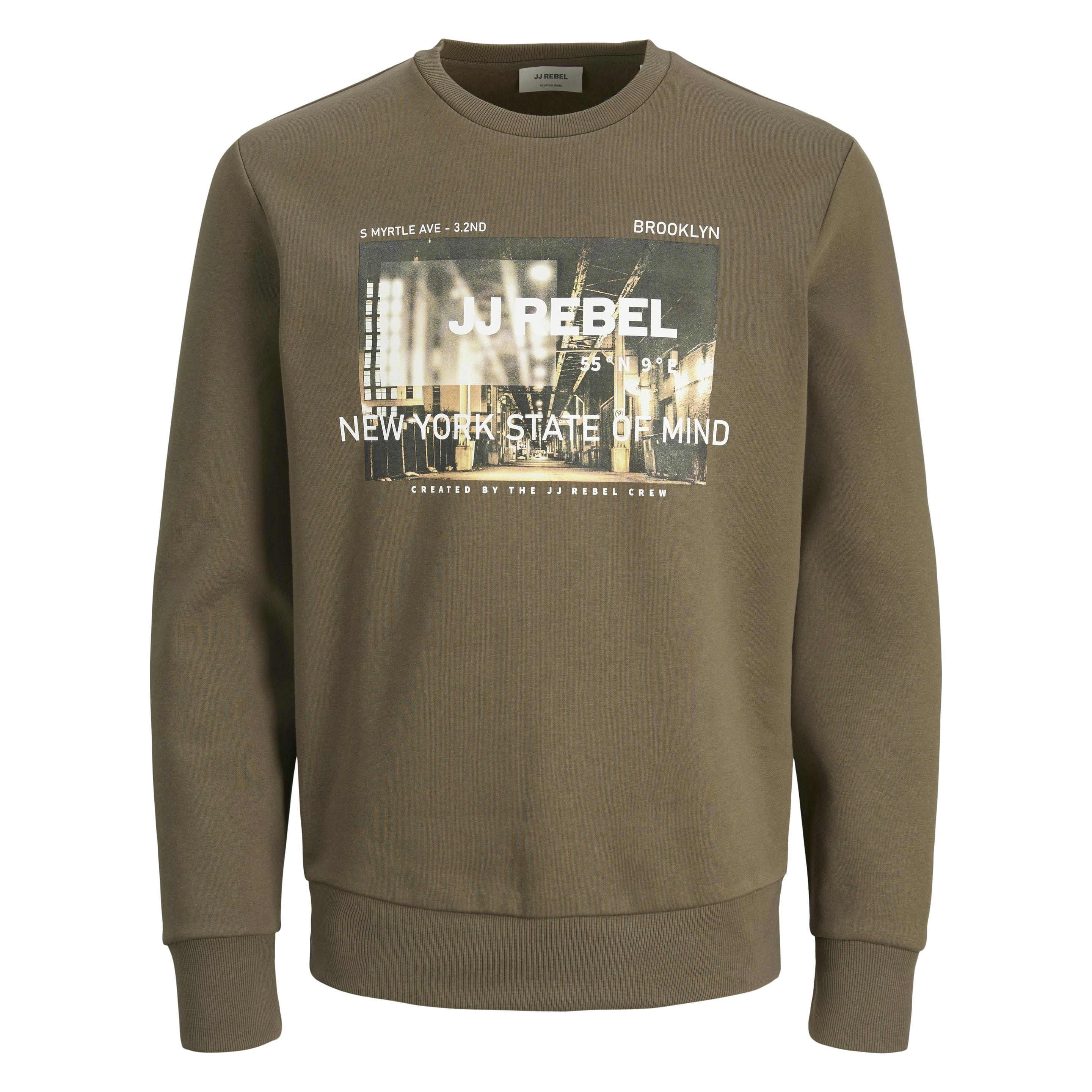 Jack & Jones, Herren, Pullover, Jrebtokyo Sweat Crew Neck, Braun, (M)
