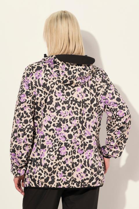 Actual product image Ulla Popken Leopard Print Rain Jacket (50, 52)