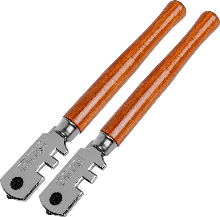 Mannesmann Set of 2 glass cutters incl. 6 carbide cutter wheels (Replacement blade)