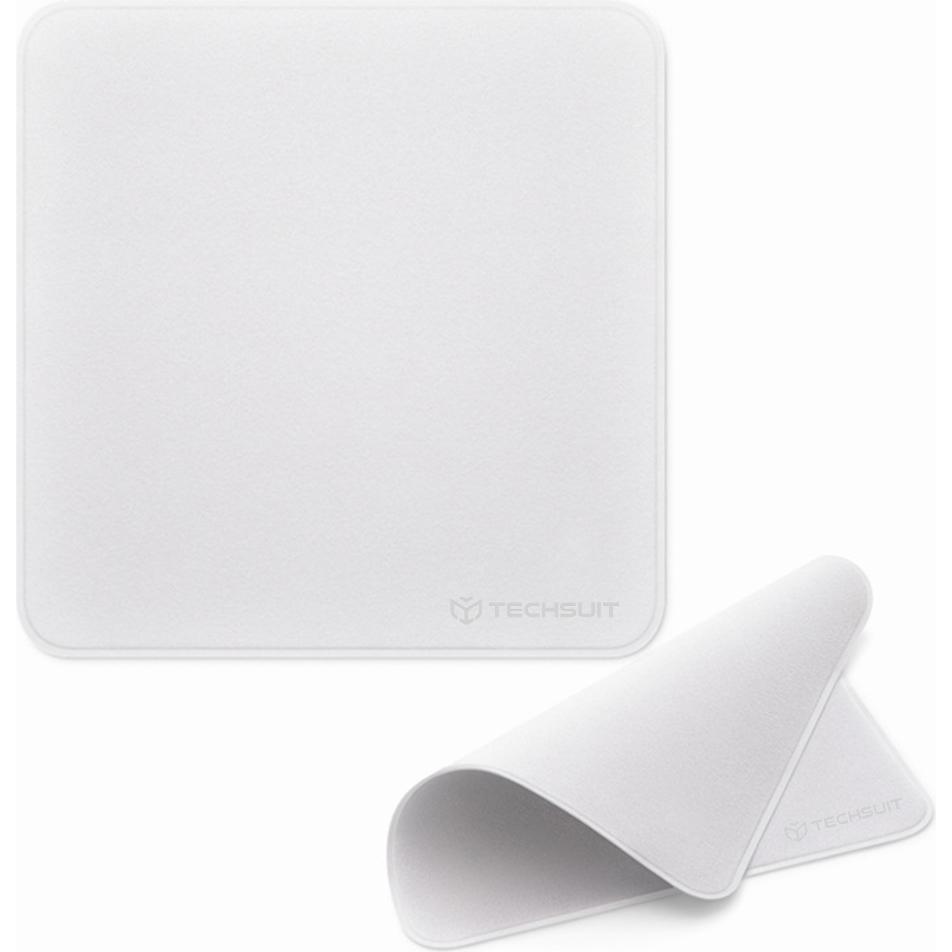 Techsuit - Polishing Cloth (TPC1) - from Microfiber, for Display Cleaning, 16 x 16cm - White, Accessori per cellulare, Bianco