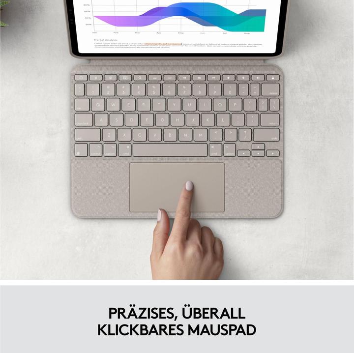 Immagine prodotto Logitech Combo Touch (CH, iPad Pro 11 2018 (1. Gen), iPad Pro 11 2020 (2. Gen), iPad Pro 11 2021 (3a generazione), iPad Pro 11 2022 (quarta generazione))