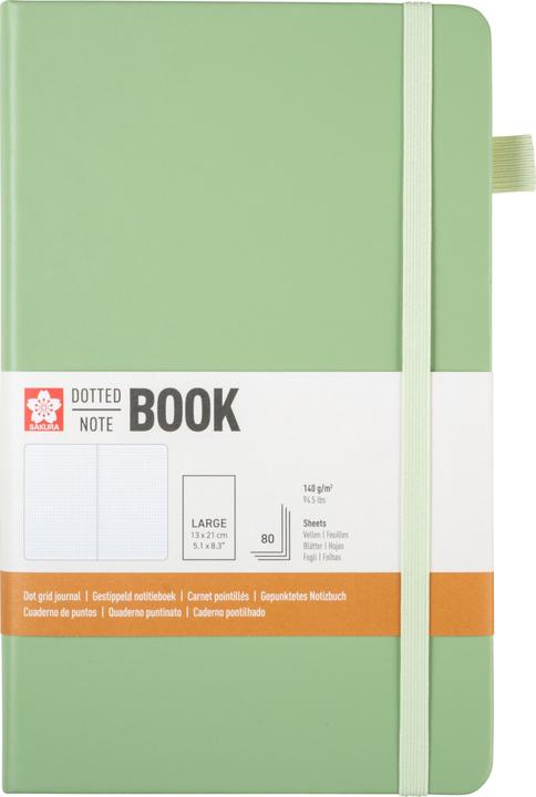 Sakura Notizbuch ca. A5 punktraster, pale patina Hardcover 160 Seiten (A5, Hardcover)