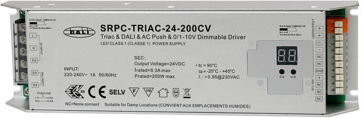 Image du produit Sunricher Pilote LED SRP-TRIAC, 200W, dimmable Singel Color