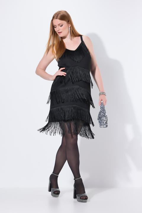 Produktbild Ulla Popken Fransenkleid, ärmellos (58)