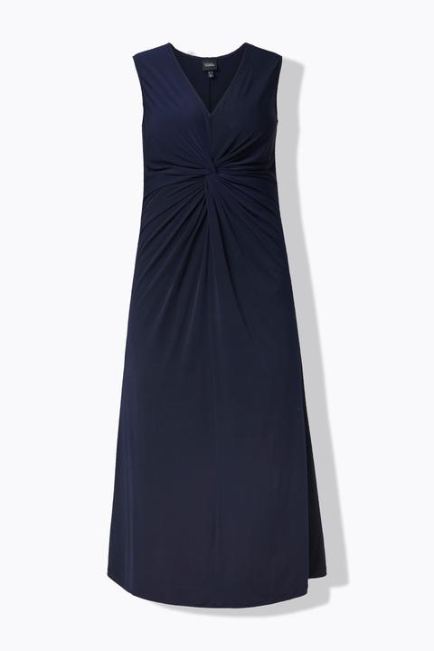 Produktbild Ulla Popken Jersey-Maxikleid, ärmellos, Drapierung (54)