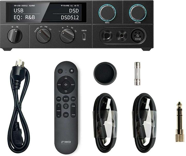 Actual product image FiiO K15 (USB-DAC, Tone control, USB host, Display, gain switch, Bluetooth)