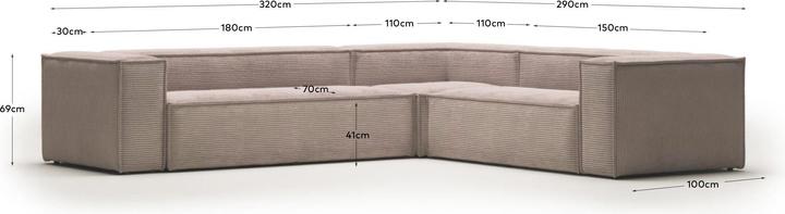 Image du produit Kave Home Blok (Canapé d'angle)