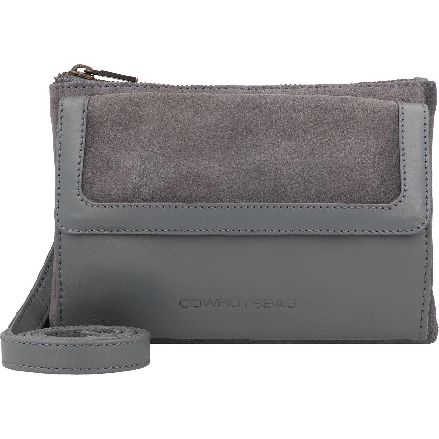 Cowboysbag, Handtasche, Seventies Suede Umhängetasche Leder 21 cm, Blau