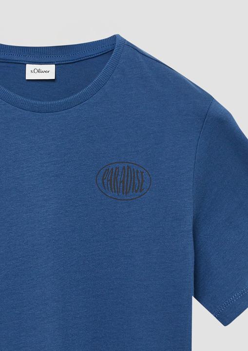 Produktbild S.Oliver T-Shirt Baumwoll-T-Shirt mit Front- und Rückenprint (158, 164)