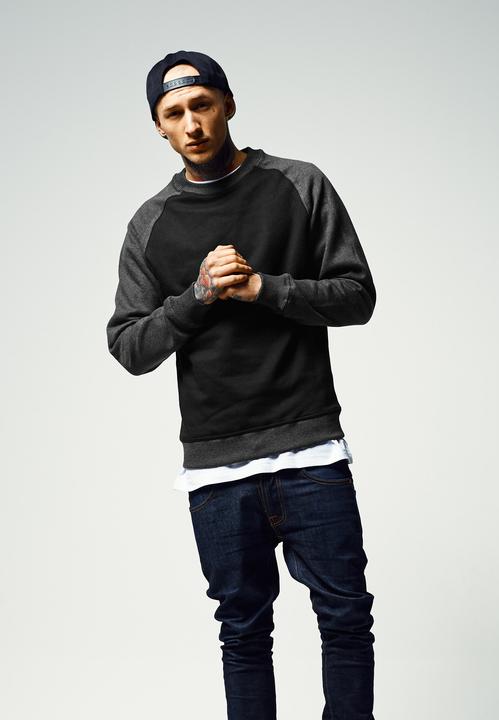 Image du produit Urban Classics 2-tone Raglan Crewneck (XL)