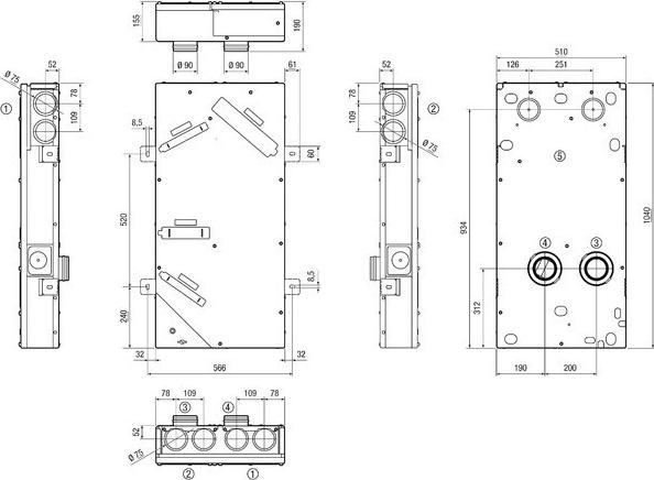 Immagine prodotto Maico Unità di ventilazione semicentrale WS 75 Powerbox H