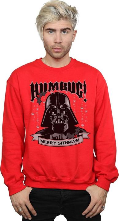 Actual product image Star Wars Mens Darth Vader Humbug Sweatshirt (XL)