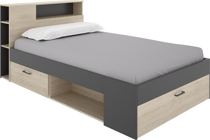 Banco da lavoro - con 2 cassetti e 1 vano - 100 x 67 x 90 cm - grigio