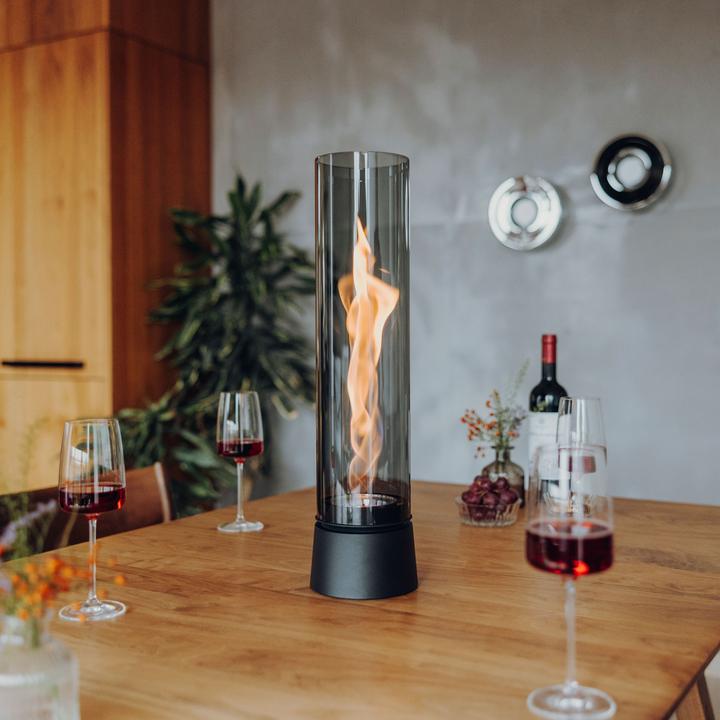 Actual product image Höfats SPIN air 1200 all black Tabletop Fireplace (13.80 cm)