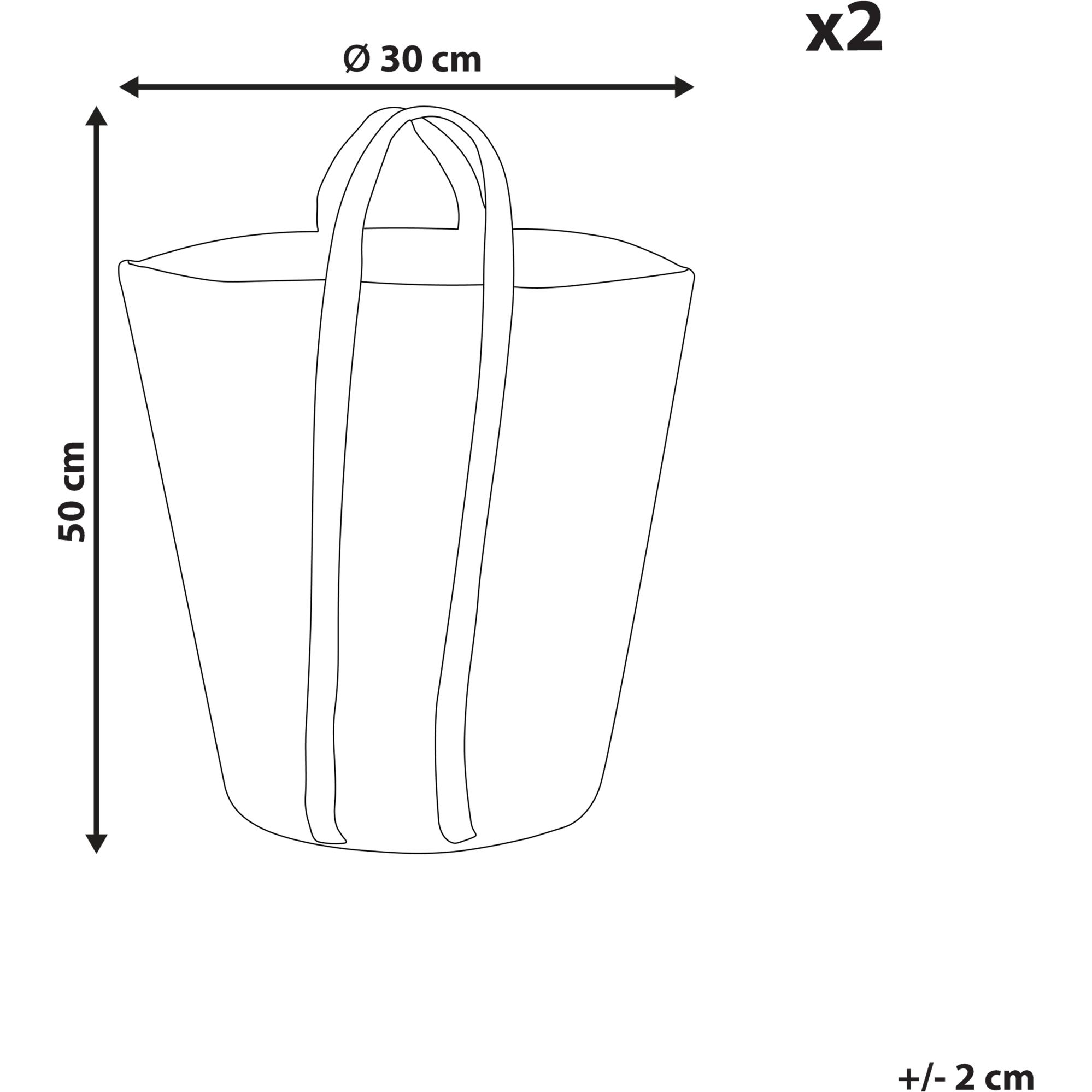 Thumbnail - Beliani, Aufbewahrungskorb, Ornach (2 x, 30 x 30 x 50 cm)
