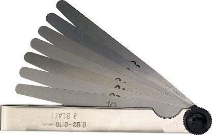 Actual product image Limit Feeler gauge 21 plates, 0.10-0.50 mm (0.05 cm)