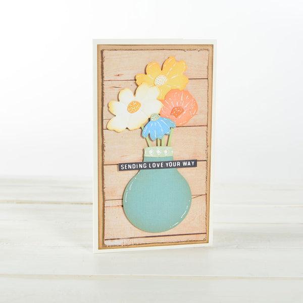 Actual product image Sizzix Thinlits punching stencil "In the Meadow"