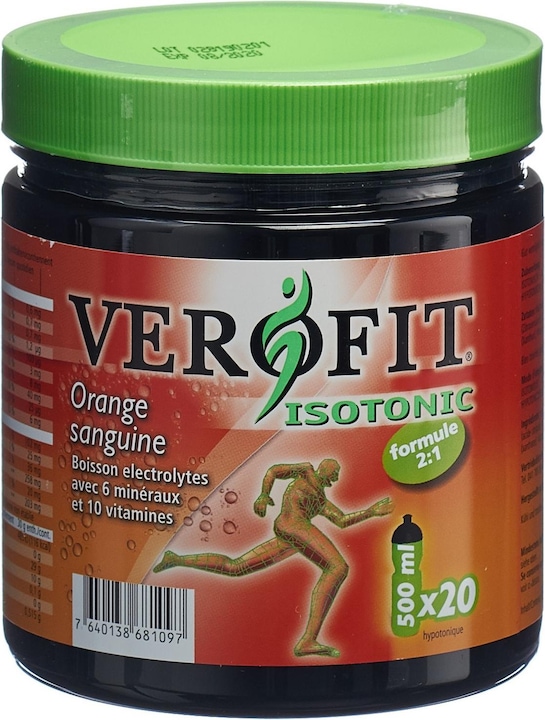 Actual product image VEROFIT ISOTONIC Electrolyte Drink with 6 Minerals and 10 Vitamins Blood Orange Plv (Blood orange, 1 pcs., 600 g)