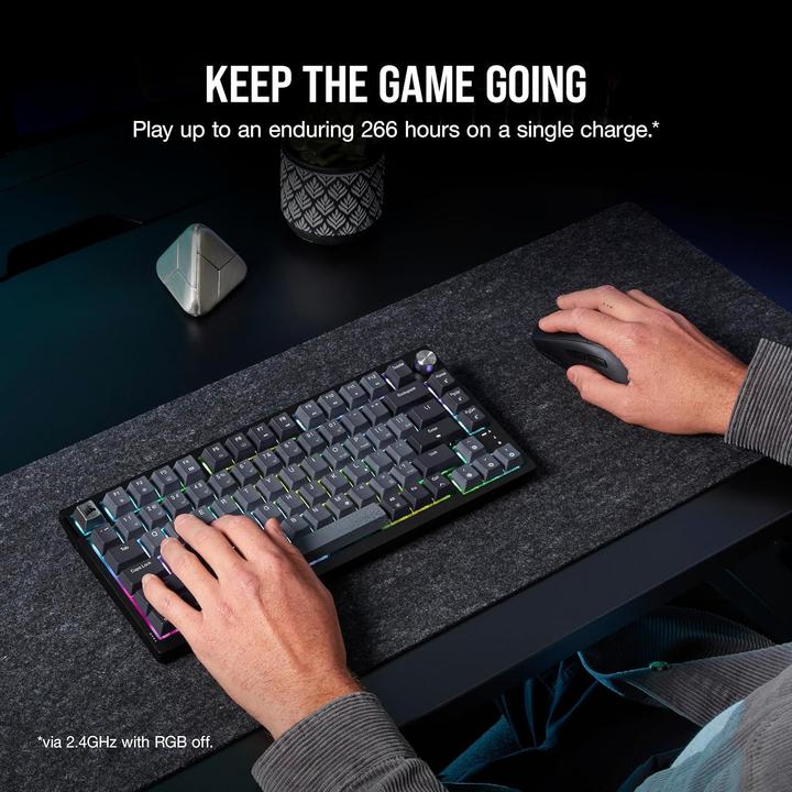 Actual product image Corsair Klaviatūra K65 Plus Belaidė mechaninė KB (Eng. Int., Wireless)
