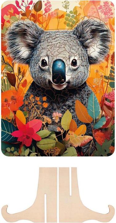 Image du produit Grafix Holzpuzzle Koala - Einzigartige Formen - 130 Teile. (130 pièces)