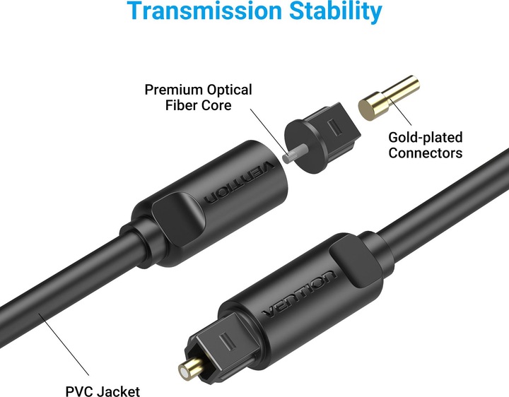 Immagine prodotto Vention Optical Fiber Audio Cable (3 m, Ottico)