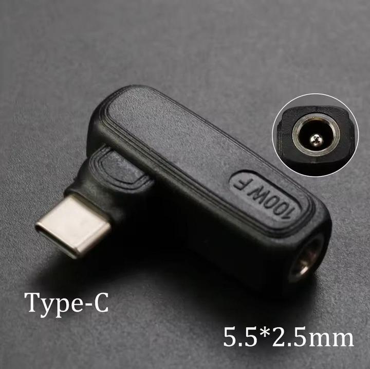 Produktbild PowerGuard L-Shape DC 5.5 x 2.5 mm auf USB-C Ladeadapter PD 100W (100 W)
