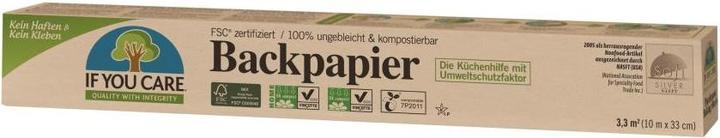 If You Care Papier sulfurisé compostable (33 x 10 cm)