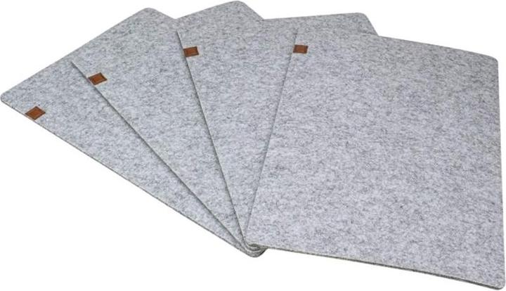 Justinus Tischsets aus Filz 40x30 cm Lifestyle Grau (45 x 30 cm)