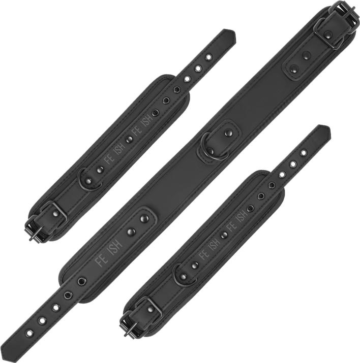 Productafbeelding Fetish submissive Halsband Y Esposas Cuero Vegano Con Forro De Nopreno