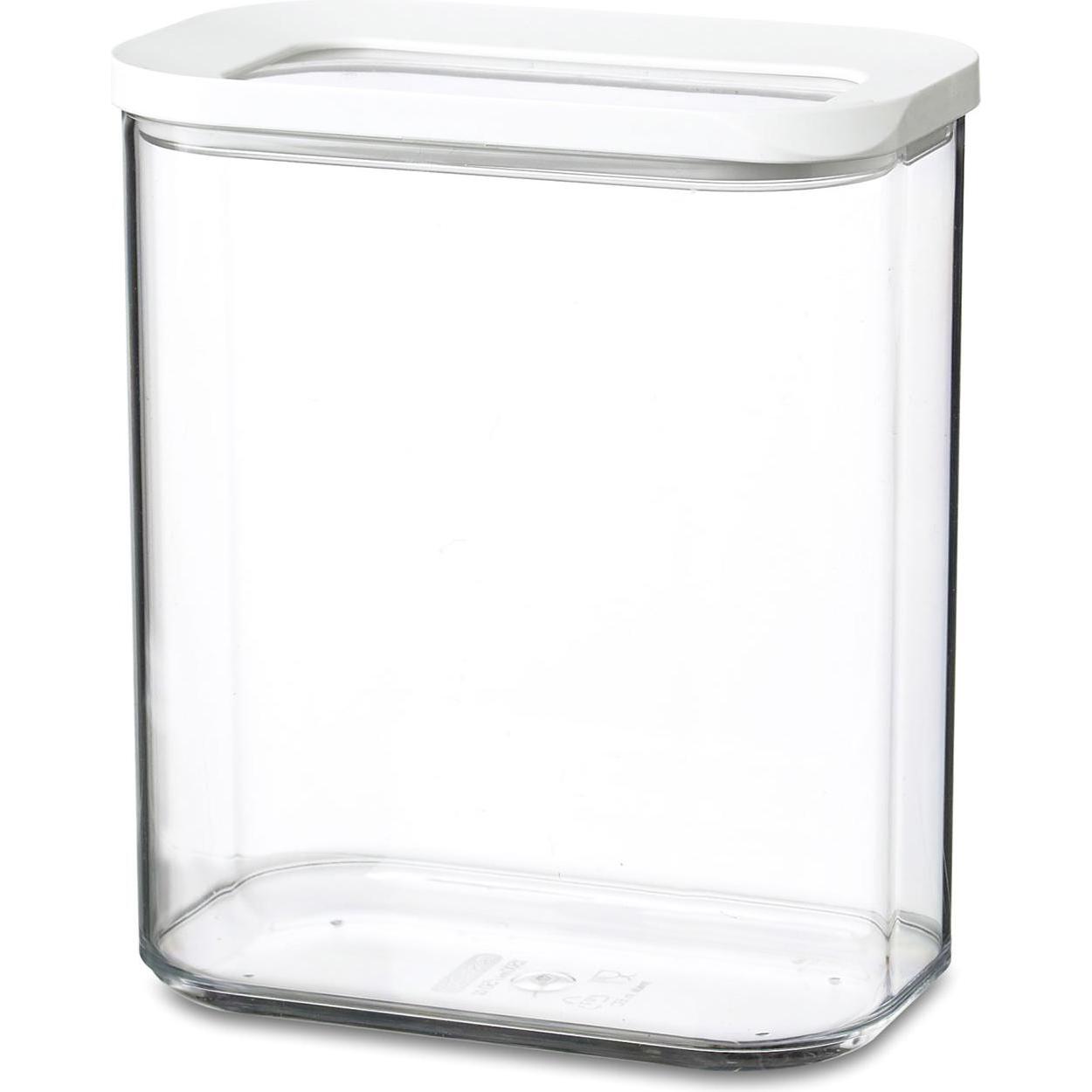 Rosti Mepal Modula Storage Box, Vorratsbehälter, Weiss, Transparent