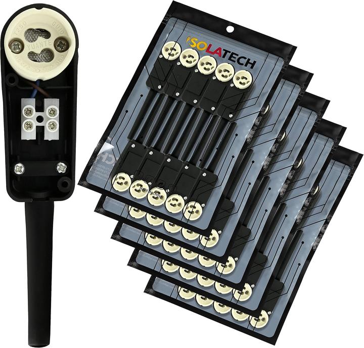 Actual product image Isolatech 50er Set GU10 Fassungen mit Anschlusskasten