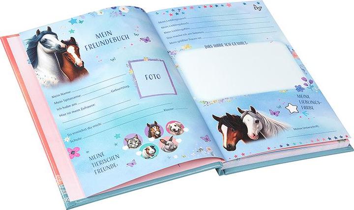 Produktbild Goldbuch Freundebuch A5 88 S.illu. Luna (14.8 x 21 cm, Liniert, Harter Einband)