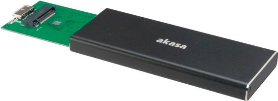 Image du produit Akasa AK-ENU3M2-BK SSD enclosure M.2" noir Boîtier pour disque dur (M.2 2230, M.2 2260, M.2 2242, M.2 2280)