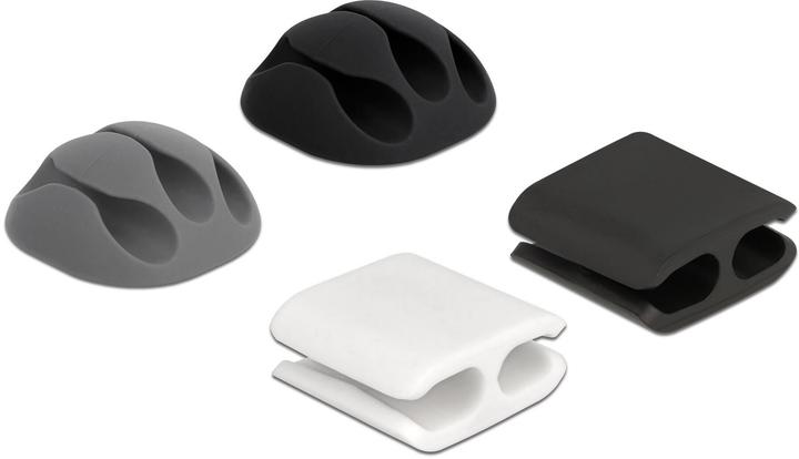 Actual product image Delock Cable holder and cable clip set 4 pieces