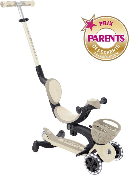 Productafbeelding Globber GO-UP BABY 360 LIGHTS taupe, mit Leuchtrollen und Leuchtmodul