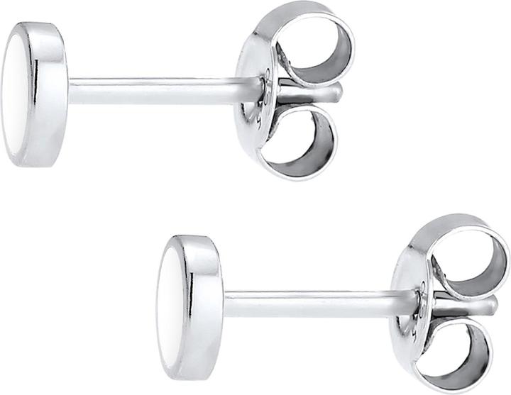 Produktbild Elli Ohrringe Basic Geo Kreis Emaille 925 Sterling Silber (Emaille, 925er Sterling Silber)