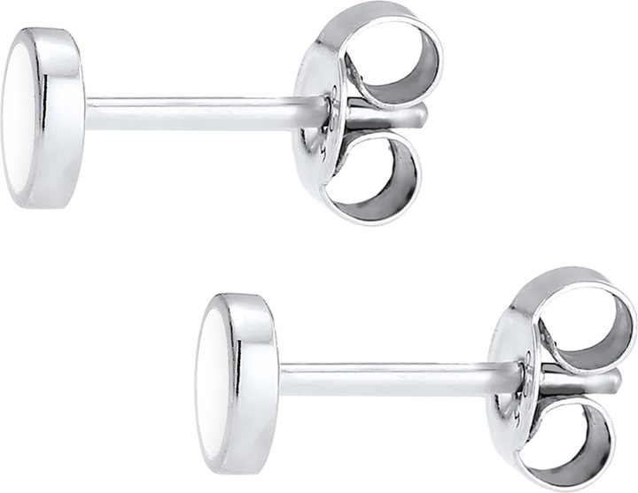 Produktbild Elli Ohrringe Basic Geo Kreis Emaille 925 Sterling Silber (Emaille, 925er Sterling Silber)
