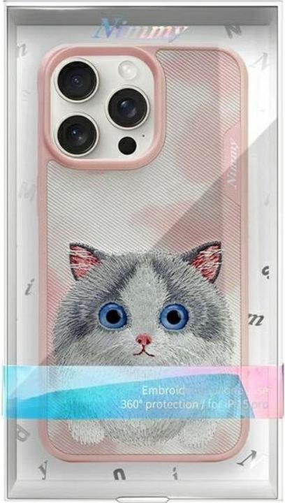 Produktbild Nimmy case iPhone 15 Pro Max 6.7" pink Big Eyed Pet 2.0 Cat (Apple iPhone 15 Pro Max)