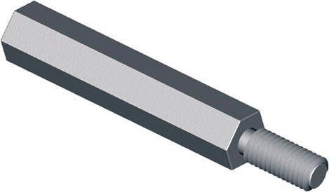 Alutronic Distance Bolts M3" 12.00 mm length AFST.B DI 653 12 BI/BU M3X12